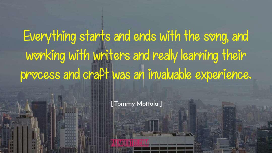 Learning Experience quotes by Tommy Mottola