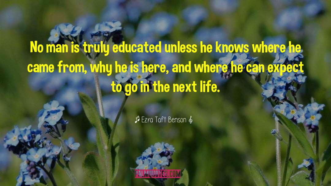 Learning From Life quotes by Ezra Taft Benson
