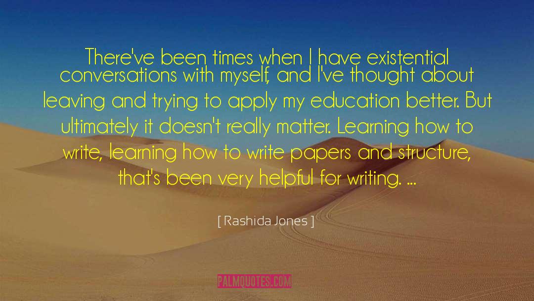 Learning How To Write quotes by Rashida Jones