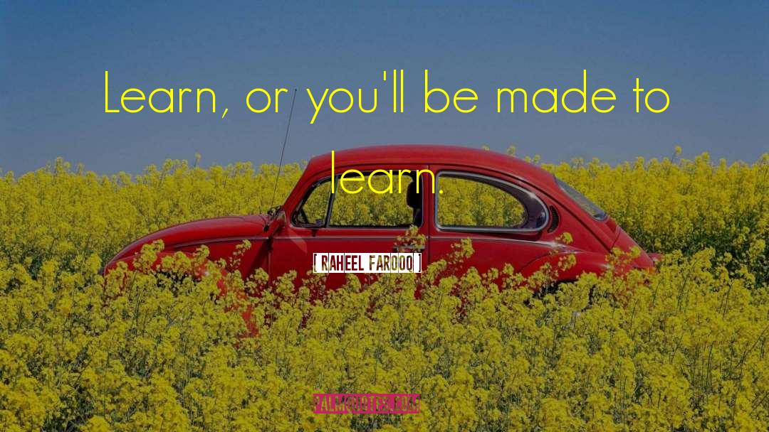 Learning Life quotes by Raheel Farooq