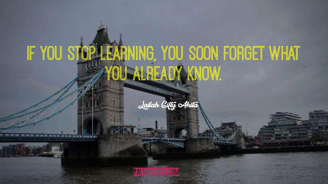 Learning Life Skills quotes by Lailah Gifty Akita