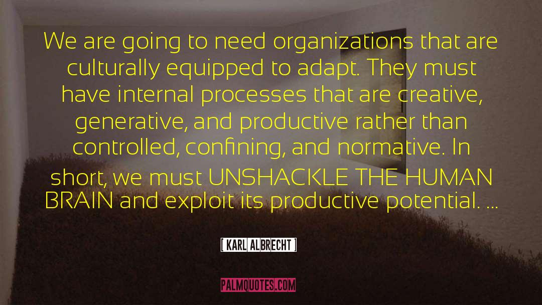 Learning Organization quotes by Karl Albrecht