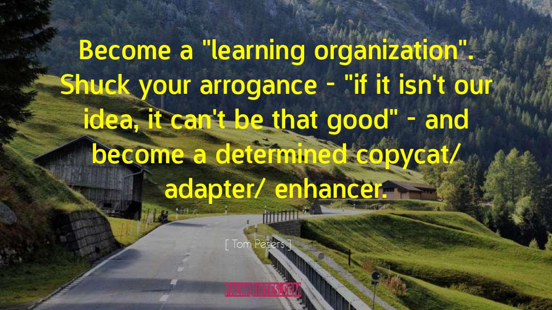 Learning Organization quotes by Tom Peters