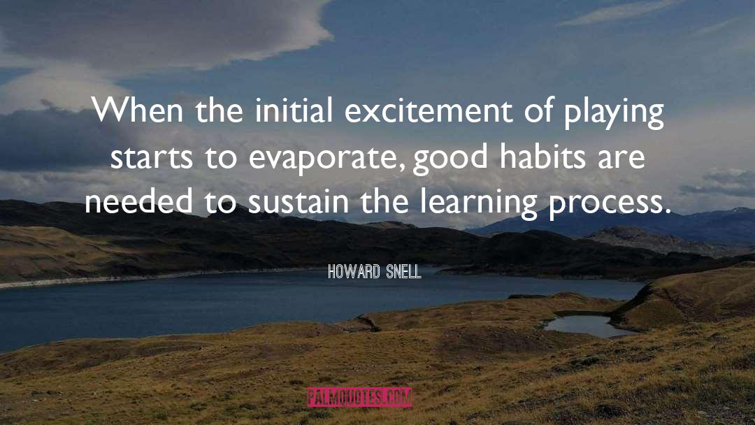Learning Process quotes by Howard Snell