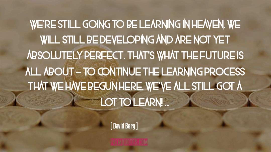Learning Process quotes by David Berg