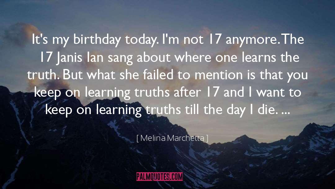 Learning The Truth quotes by Melina Marchetta