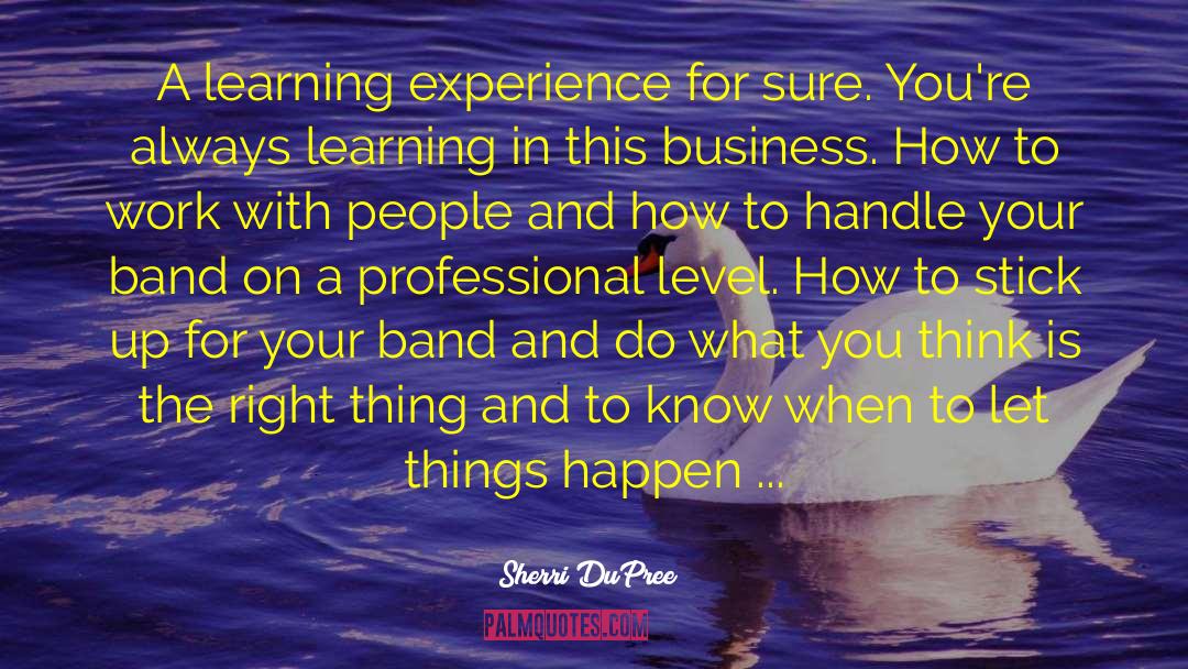 Learning To Handle A Sword quotes by Sherri DuPree