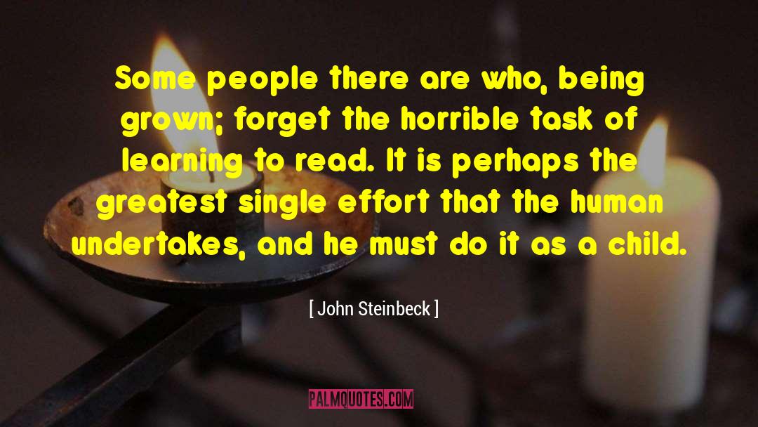 Learning To Read quotes by John Steinbeck