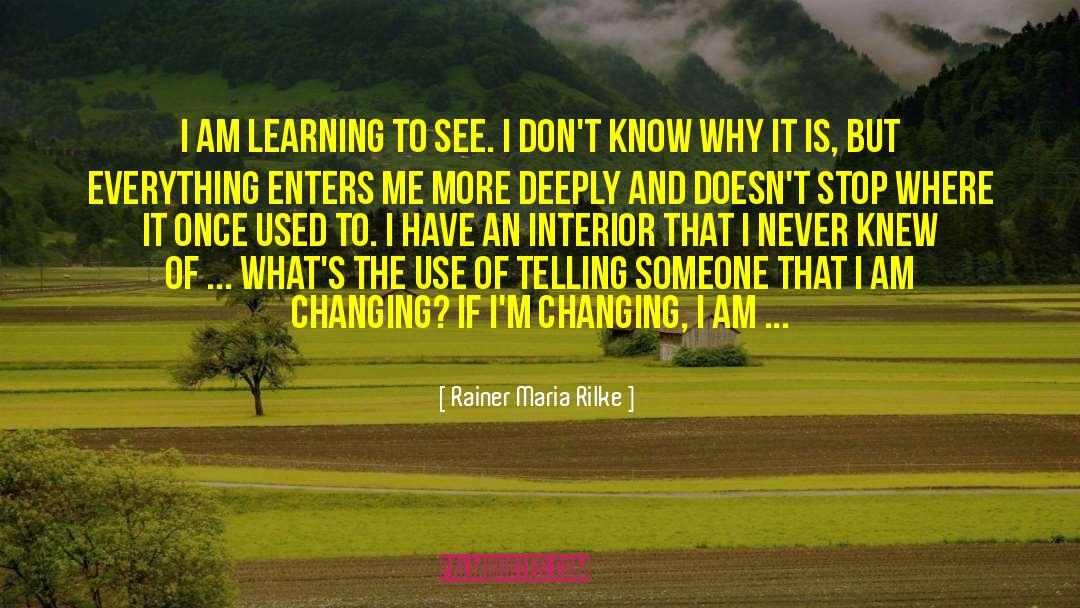 Learning To See quotes by Rainer Maria Rilke