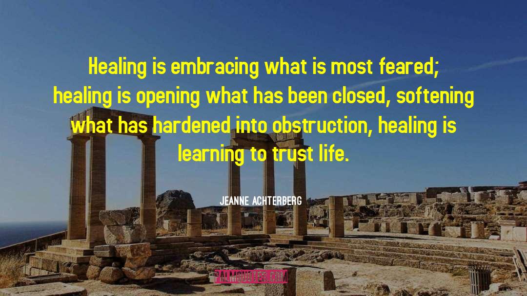 Learning To Trust quotes by Jeanne Achterberg