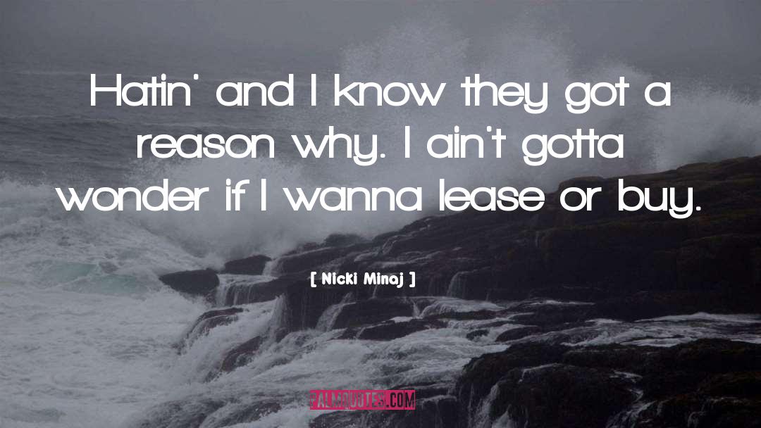 Lease quotes by Nicki Minaj