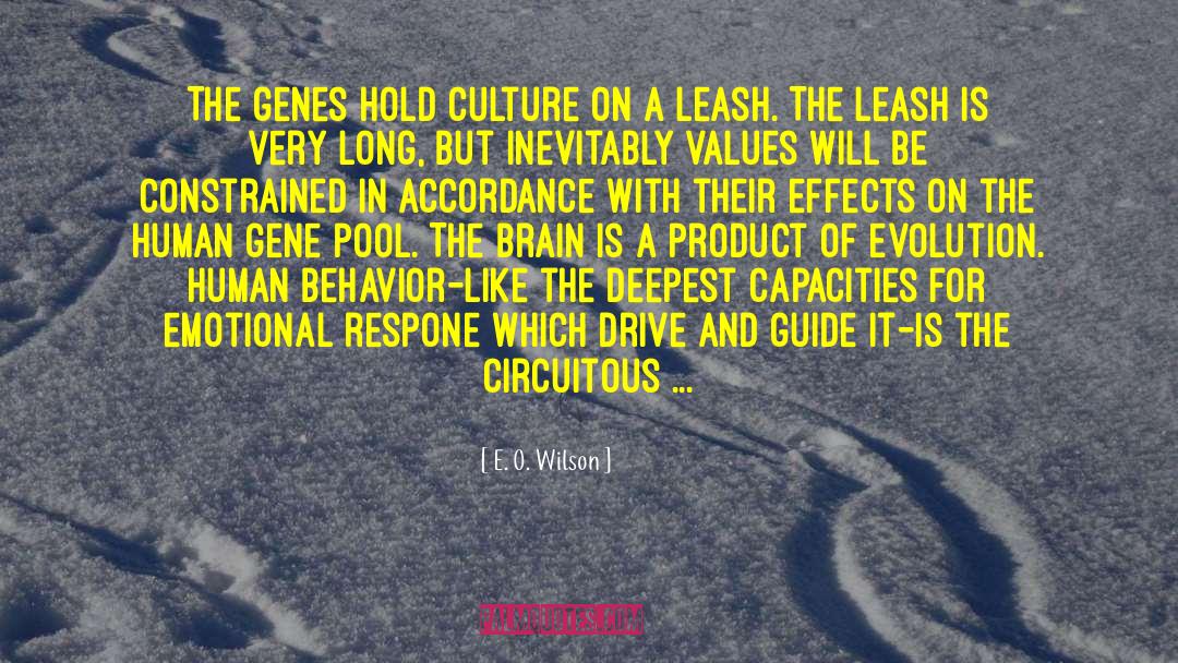 Leash quotes by E. O. Wilson