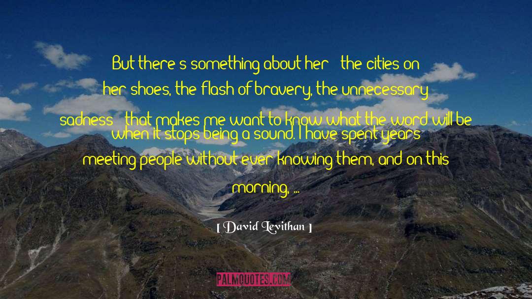 Leather Shoes quotes by David Levithan