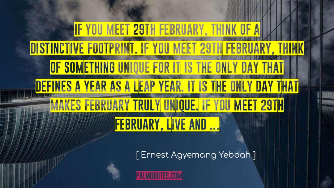 Leave A Footprint quotes by Ernest Agyemang Yeboah