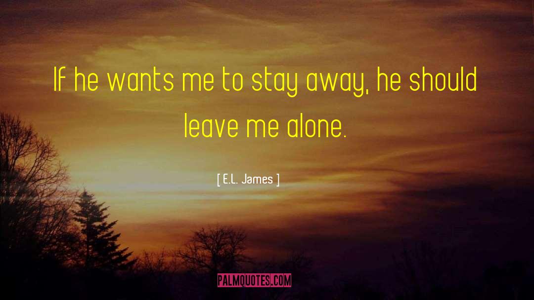 Leave Me Alone quotes by E.L. James