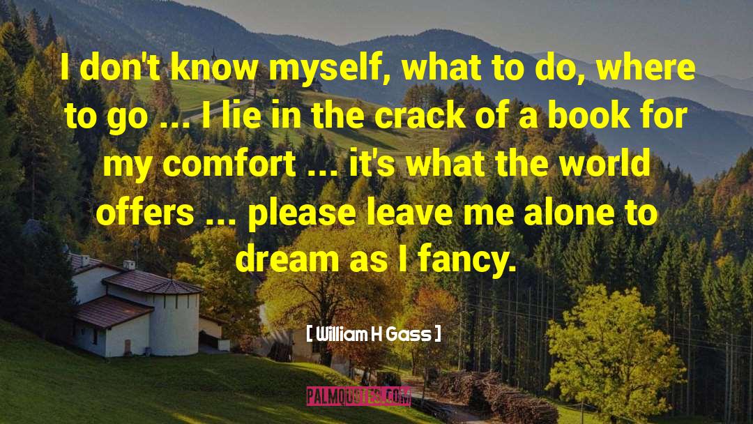 Leave Me Alone quotes by William H Gass