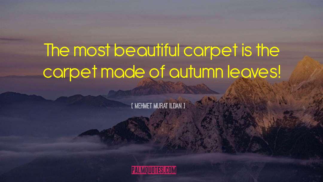 Leaves Autumn Colors quotes by Mehmet Murat Ildan