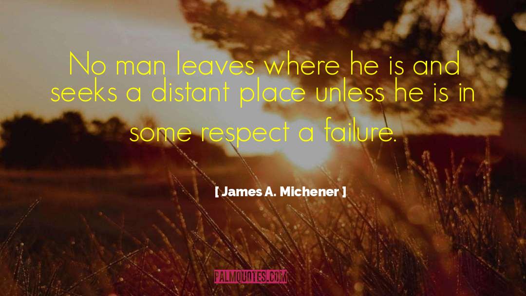 Leaves Falling quotes by James A. Michener