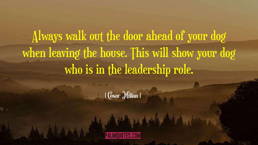 Leaving The House quotes by Cesar Millan