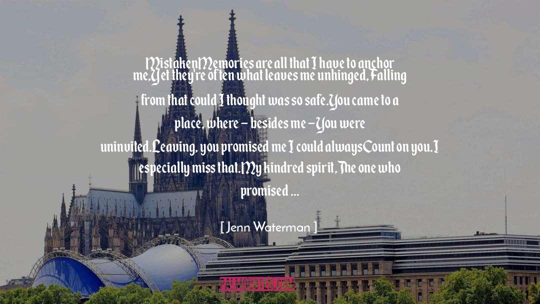 Leaving You quotes by Jenn Waterman