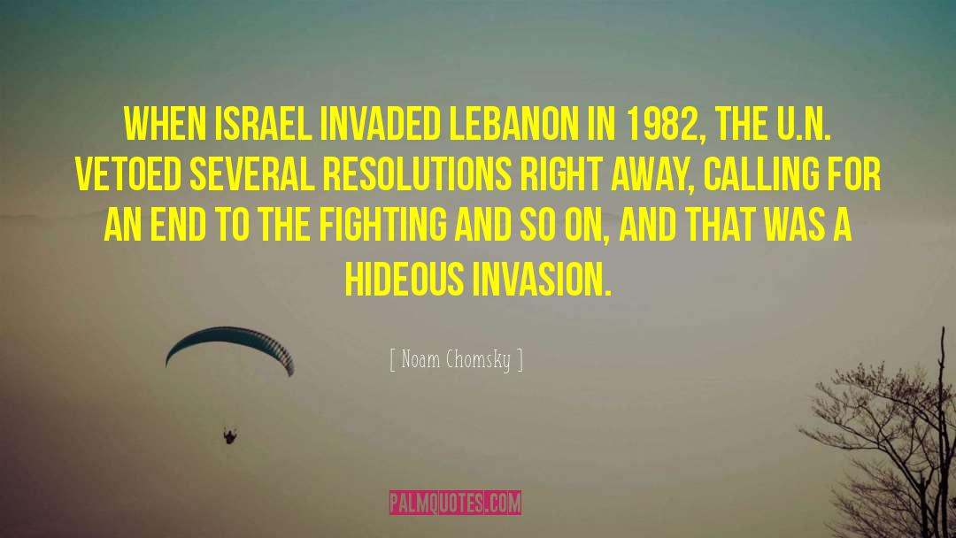 Lebanon quotes by Noam Chomsky