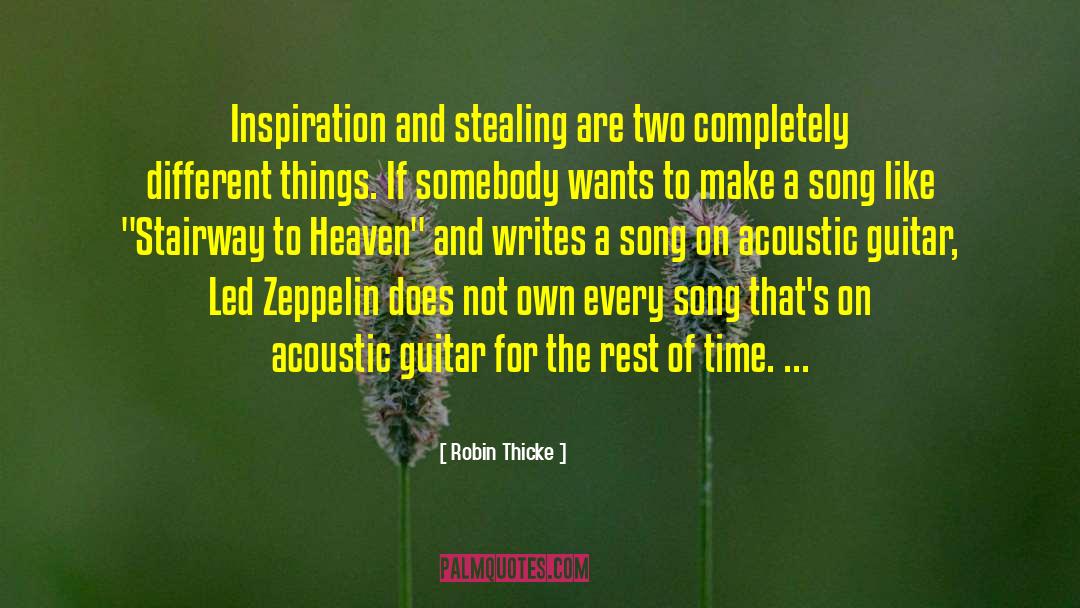 Led Zeppelin quotes by Robin Thicke