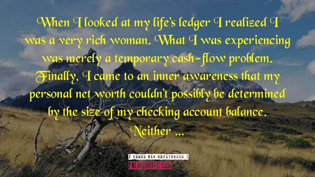 Ledger quotes by Sarah Ban Breathnach