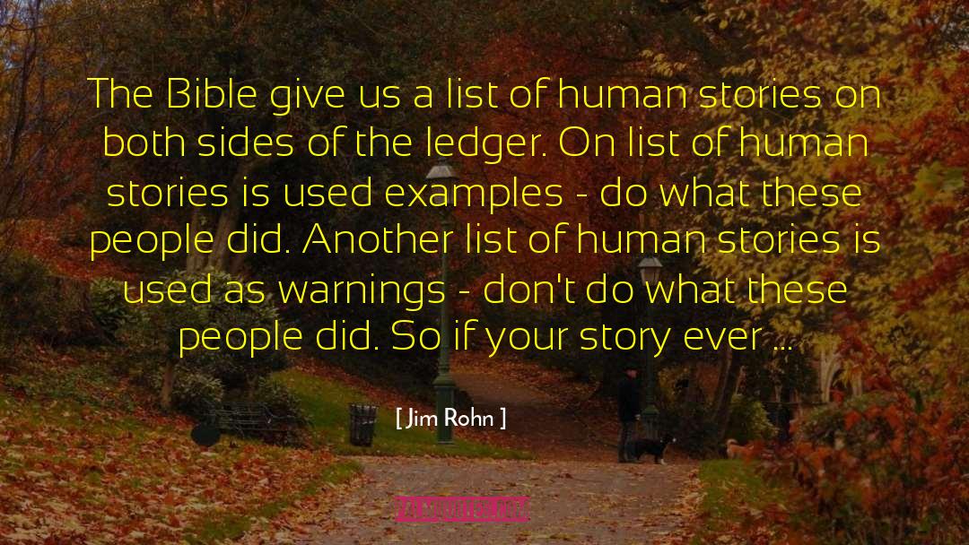 Ledger quotes by Jim Rohn