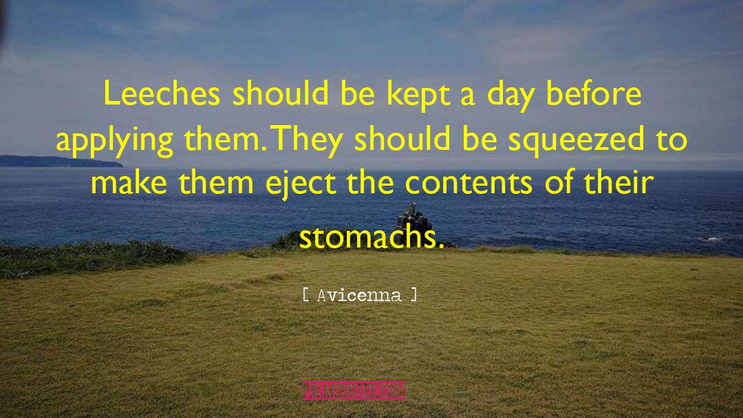 Leeches quotes by Avicenna