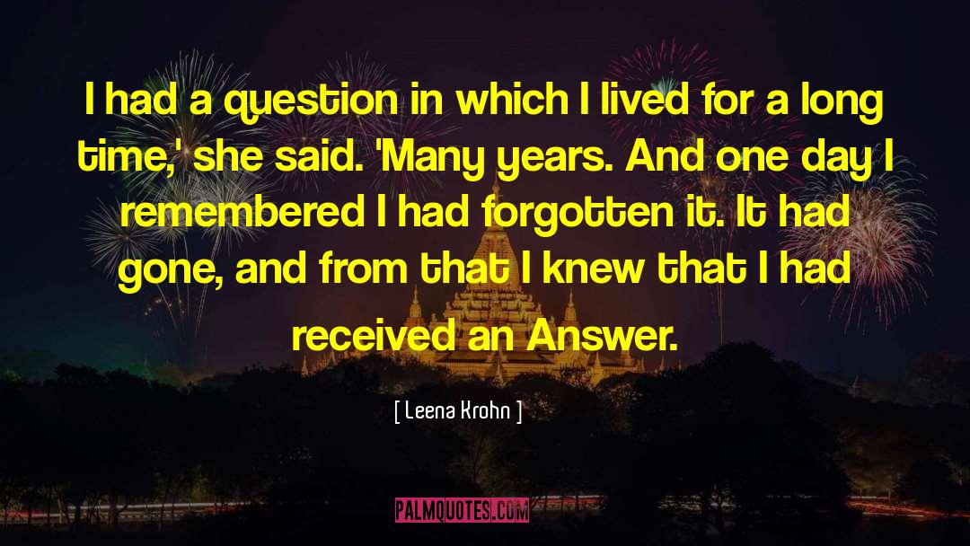 Leena quotes by Leena Krohn