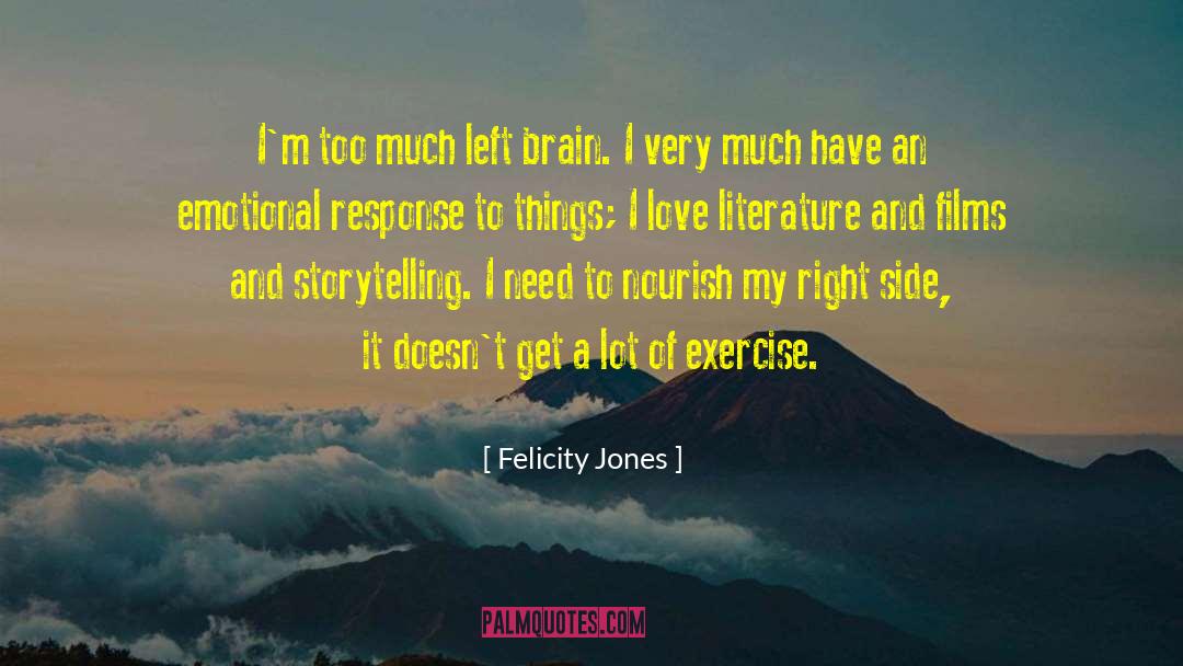 Left Brain quotes by Felicity Jones