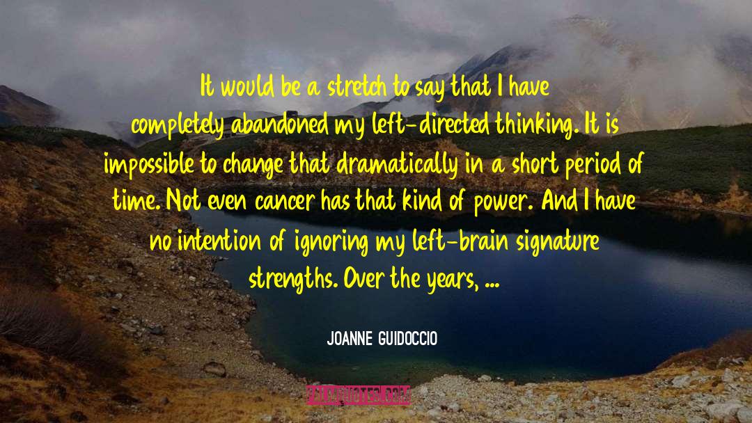 Left Brain quotes by Joanne Guidoccio