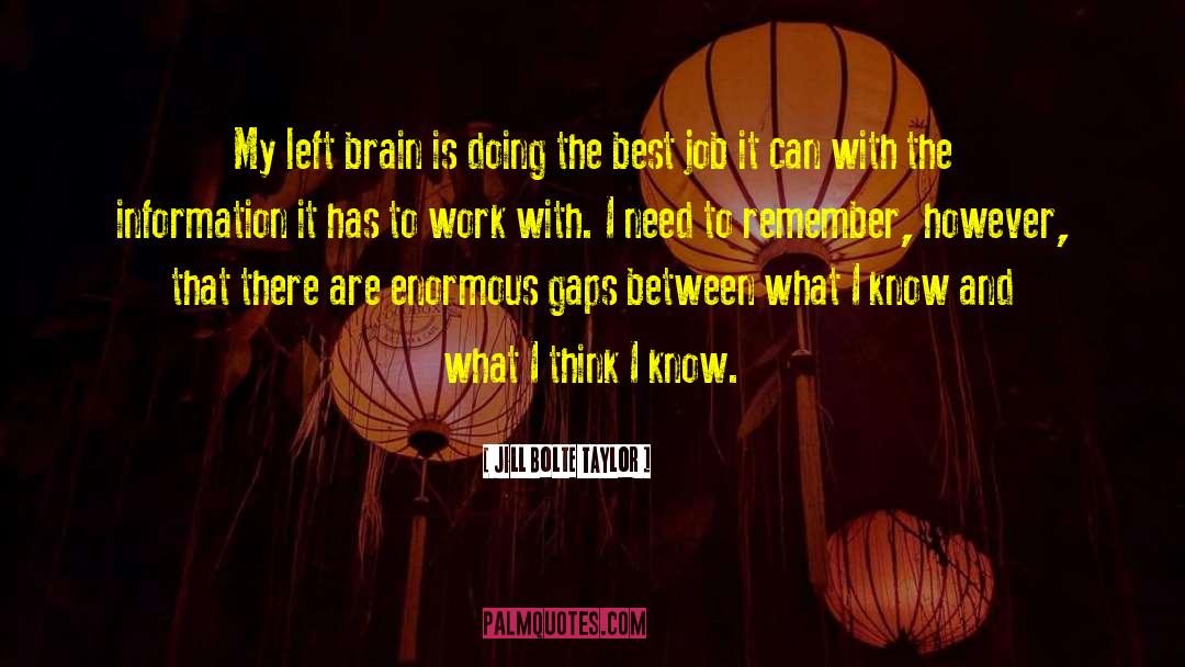 Left Brain quotes by Jill Bolte Taylor