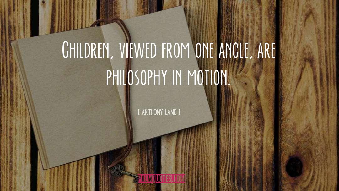 Left Double Angle quotes by Anthony Lane