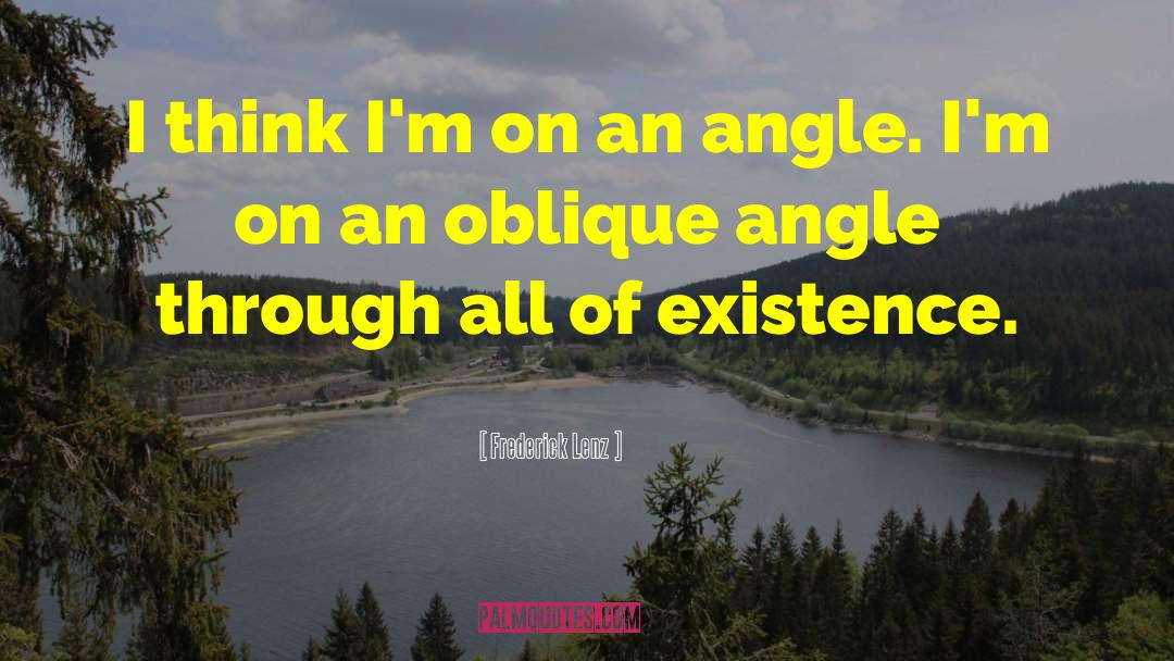 Left Double Angle quotes by Frederick Lenz