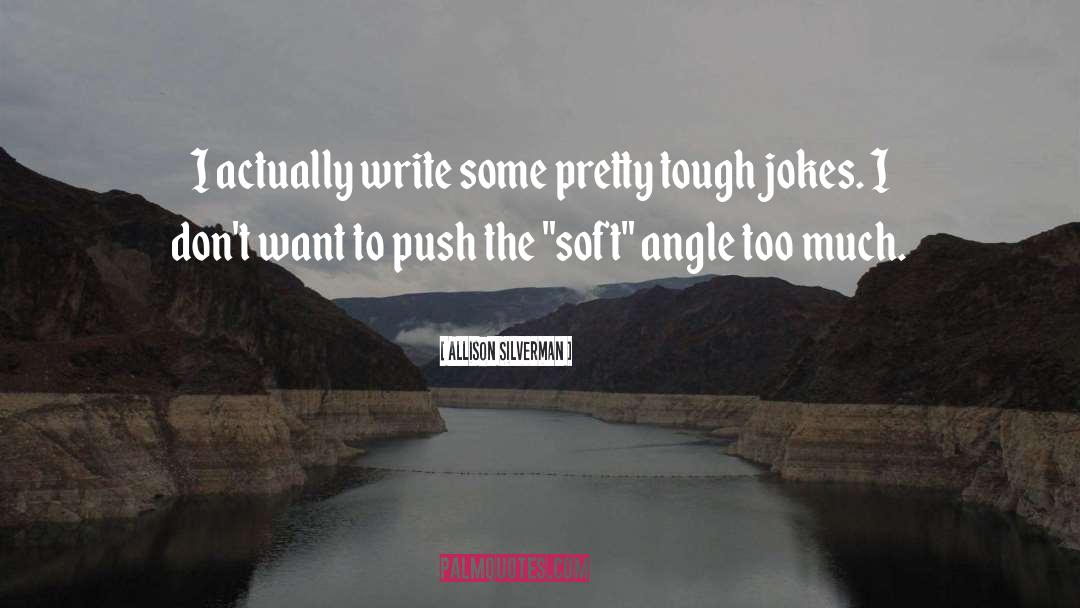 Left Double Angle quotes by Allison Silverman