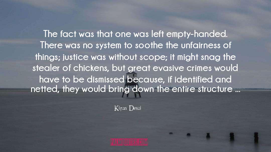 Left Empty quotes by Kiran Desai