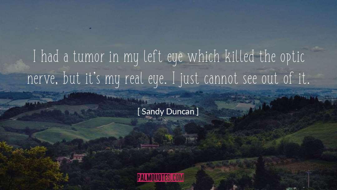 Left Eye quotes by Sandy Duncan