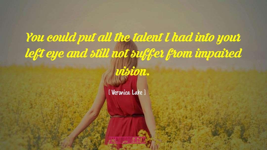Left Eye quotes by Veronica Lake