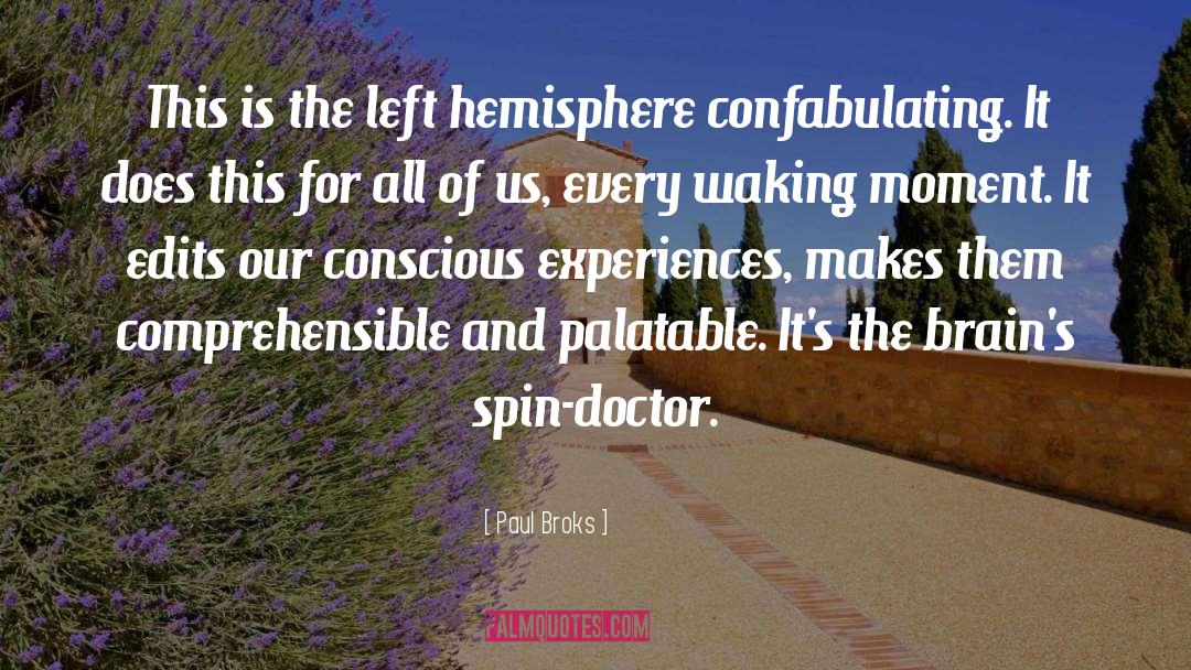 Left Hemisphere quotes by Paul Broks