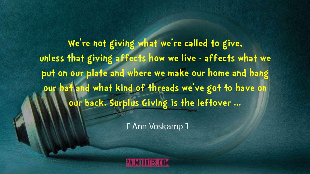 Leftovers quotes by Ann Voskamp