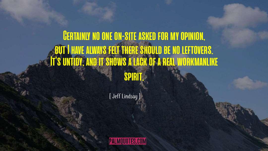 Leftovers quotes by Jeff Lindsay