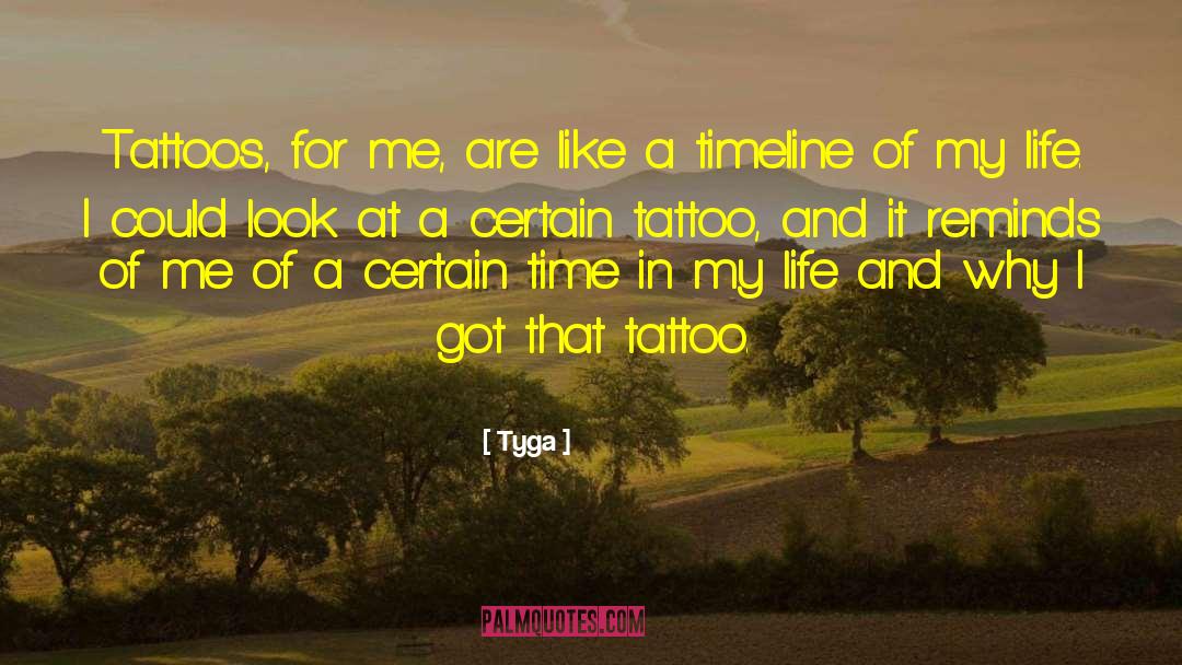 Leg Tattoo quotes by Tyga