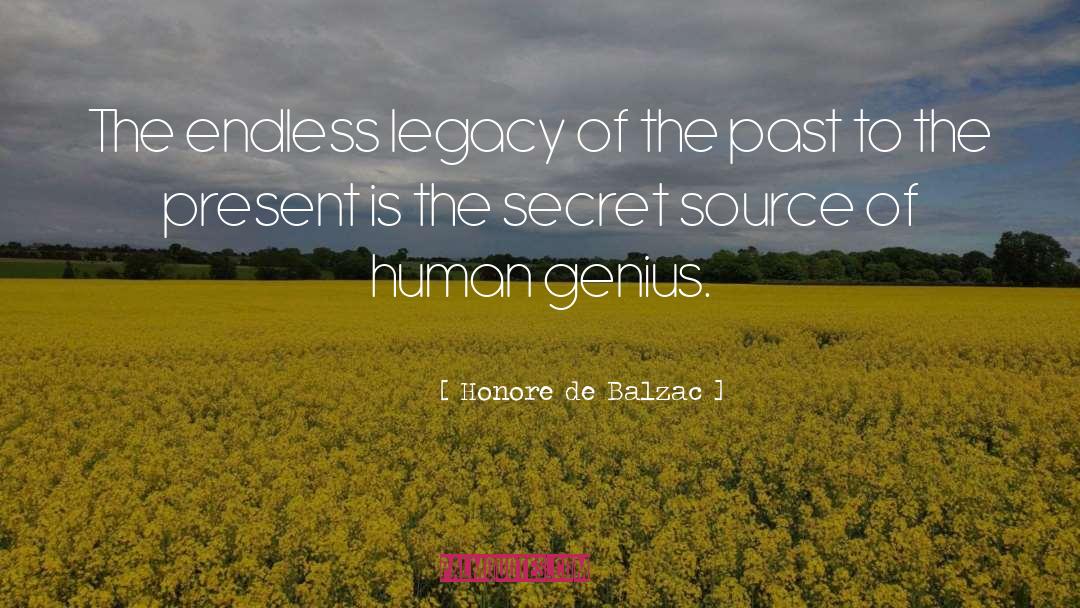 Legacy quotes by Honore De Balzac