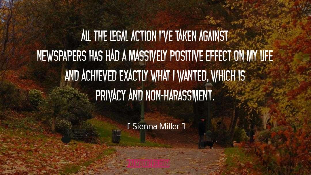 Legal Action quotes by Sienna Miller