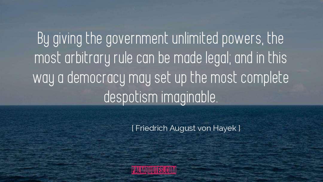 Legal Fiction quotes by Friedrich August Von Hayek