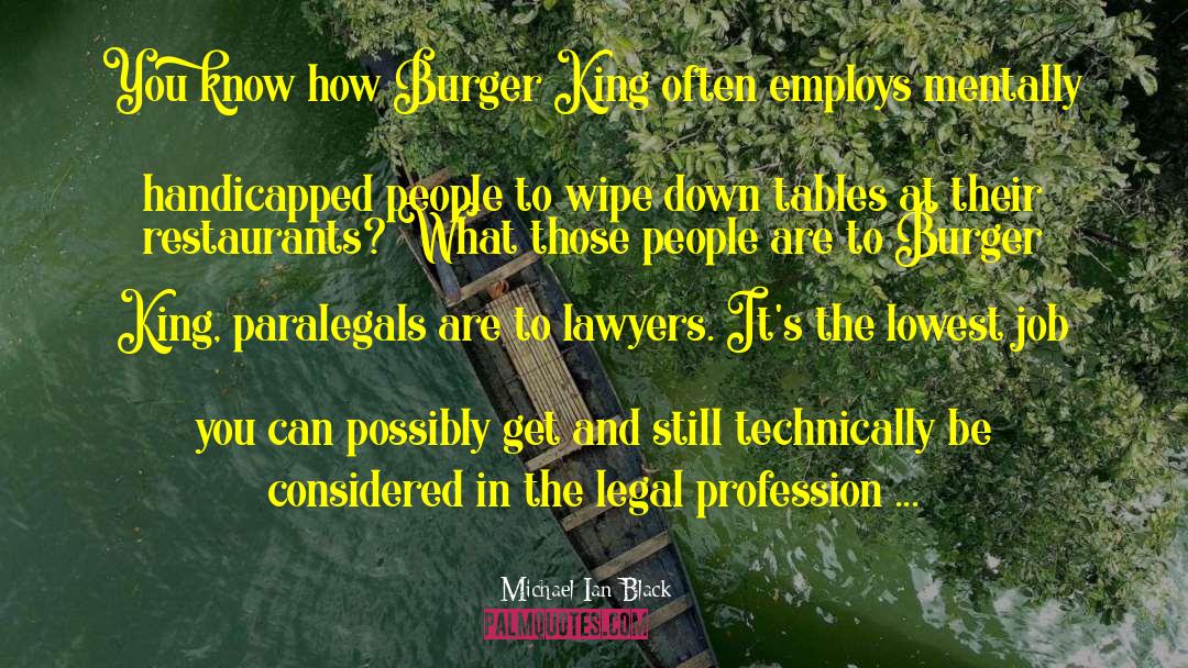 Legal Profession quotes by Michael Ian Black