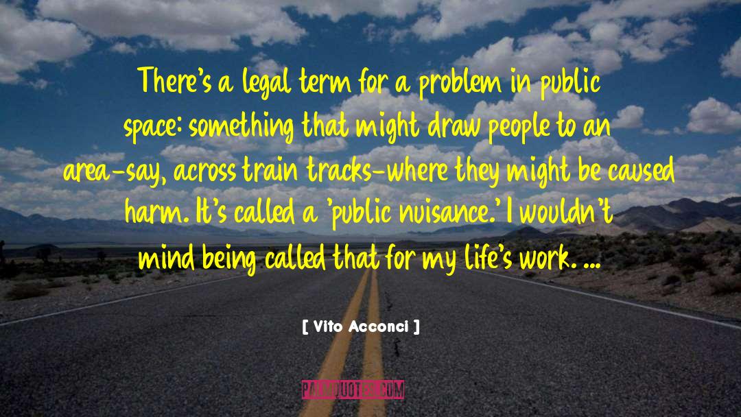 Legal Representation quotes by Vito Acconci