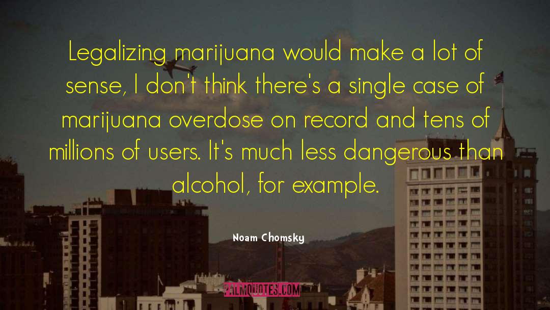 Legalizing Marijuana quotes by Noam Chomsky