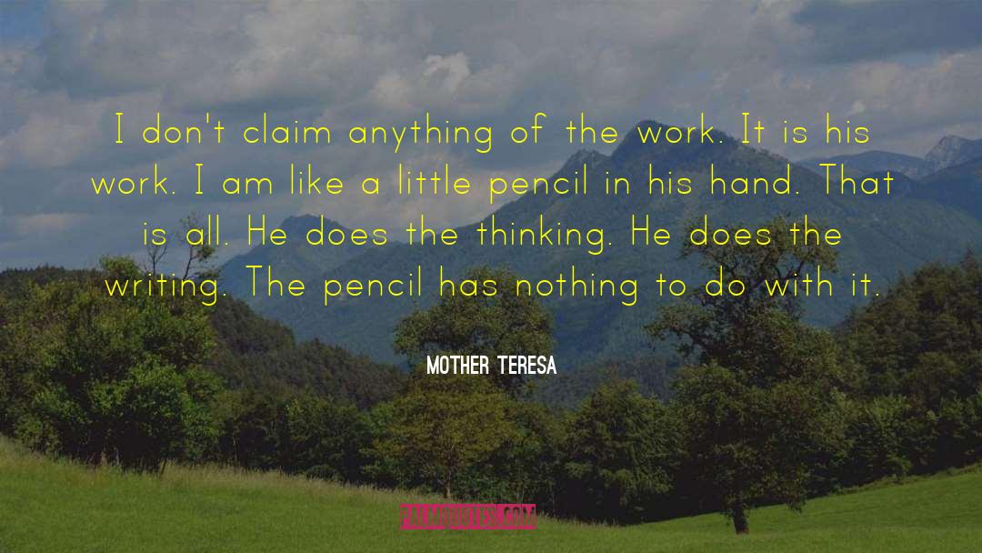 Legami Pencil quotes by Mother Teresa